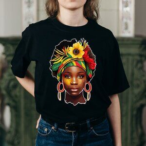 African Queen T-Shirt, African Pride Shirt, Black Heritage Shirt, Melanin Tee